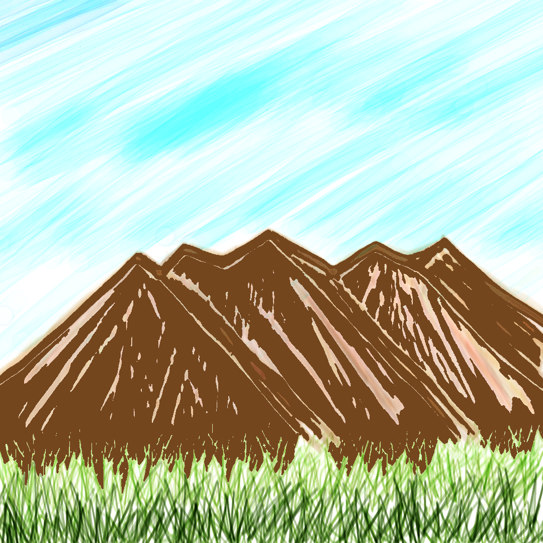 Summer Mountains Art by Angie M.V.